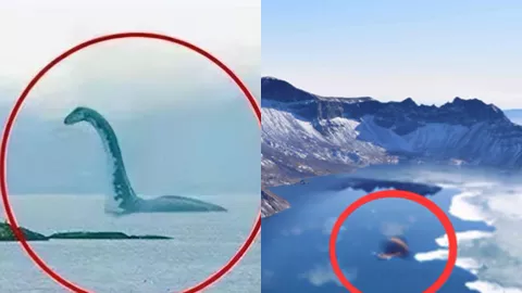 长白山天池水怪