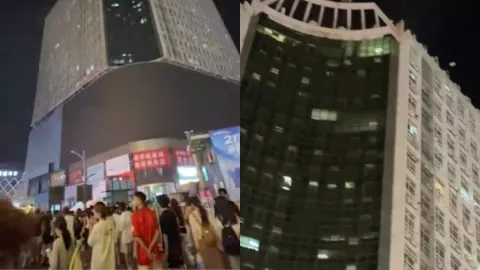 郑州二七广场跳楼