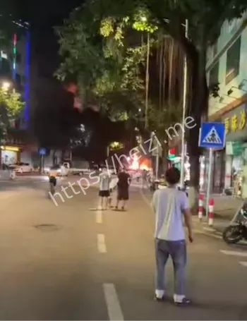 广州白云区货车起火事件