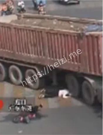 揭阳埔田路口大货车事故