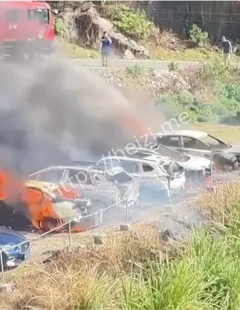 三沙镇东壁村8车烧毁事件