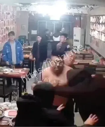 沈阳餐馆醉酒男子口角斗殴